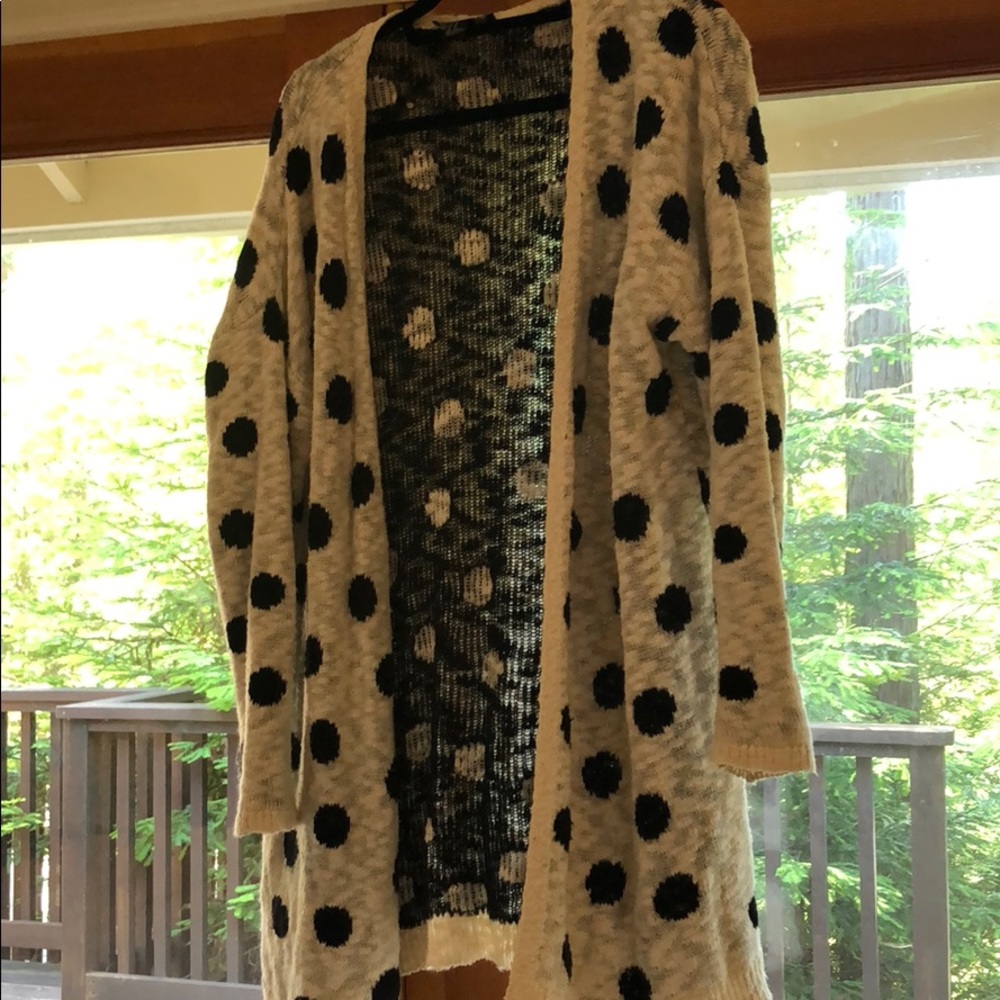 Forever 21 polka dot cardigan